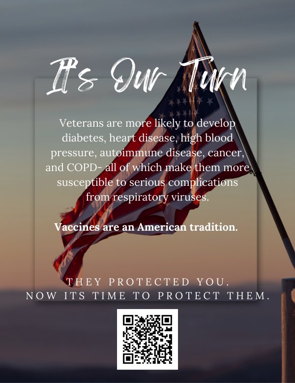 Veterans and Vaccines flyer